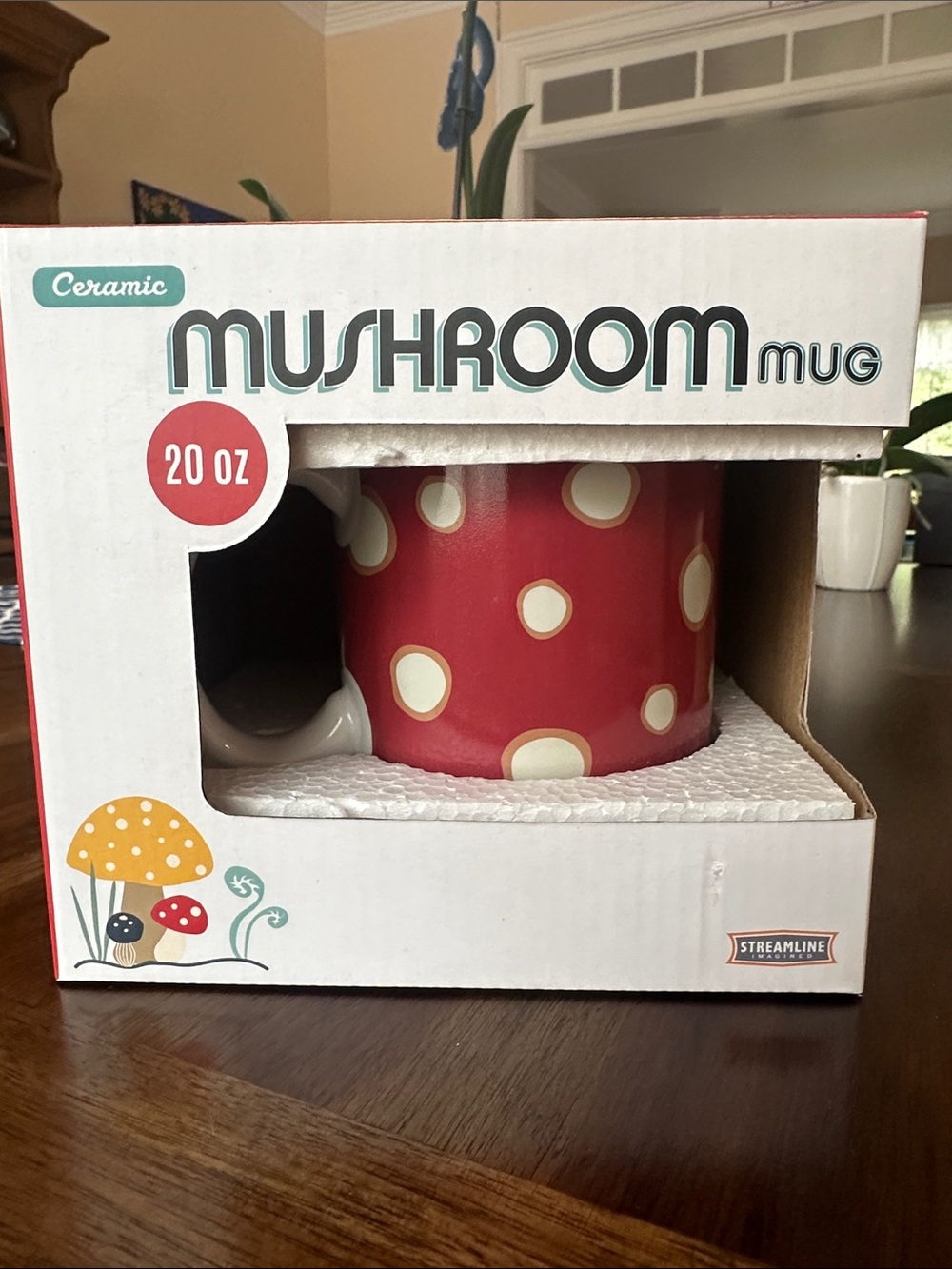 Mushroom Coffee Mug (New in Box)